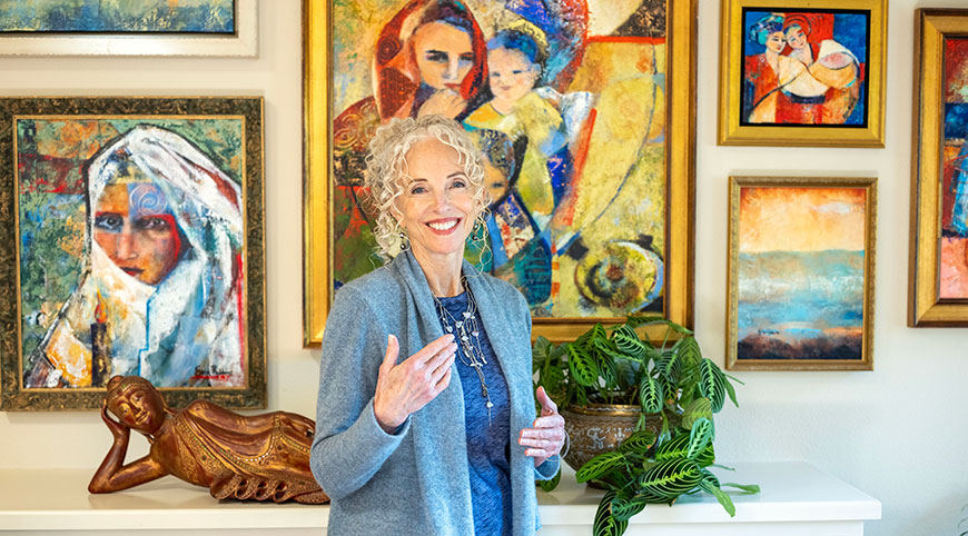 erin robbins in her studio